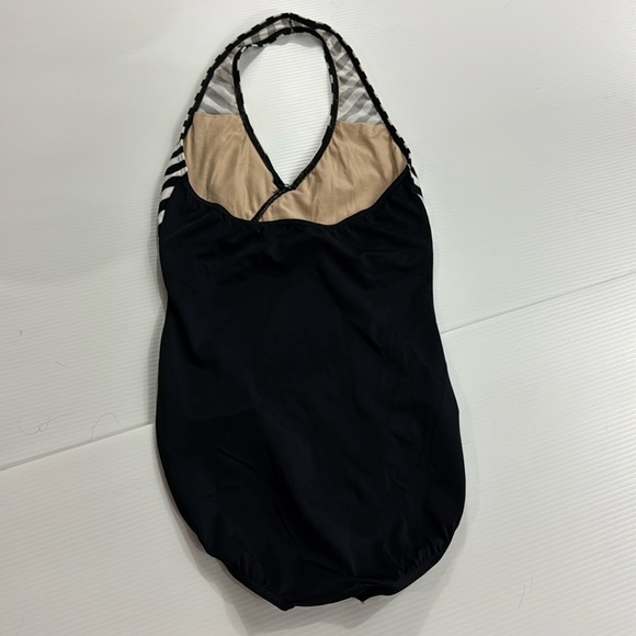 365. Balera Black and White Halter leotard (M) - Picture 4 of 8